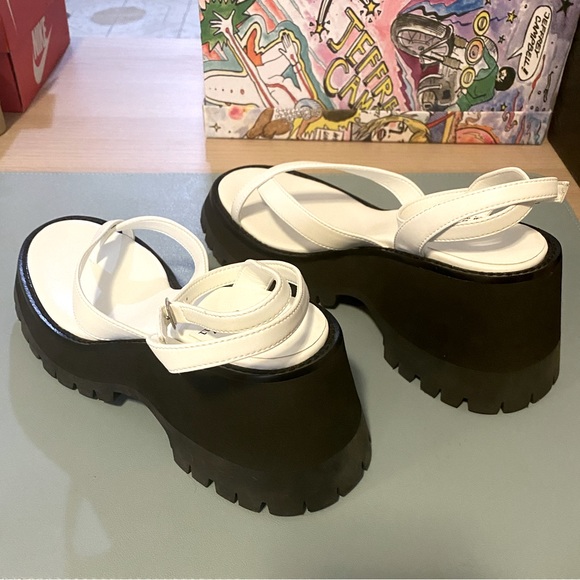 Jeffrey Campbell Argent Ankle Strap Sandal - Picture 2 of 4